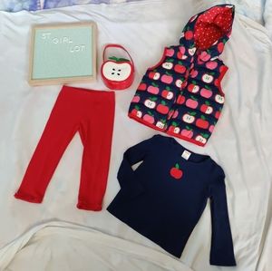 Super cute Gymboree apple outfit